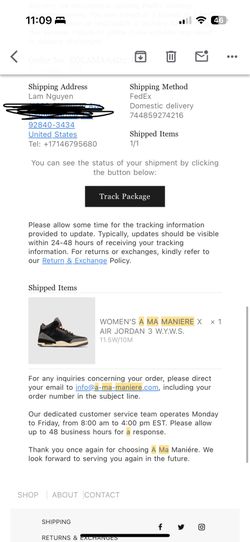Jordan 3 A Ma Maniére WYWS