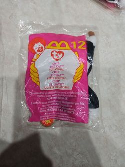 McDonald's TY Beanie Baby chip the cat