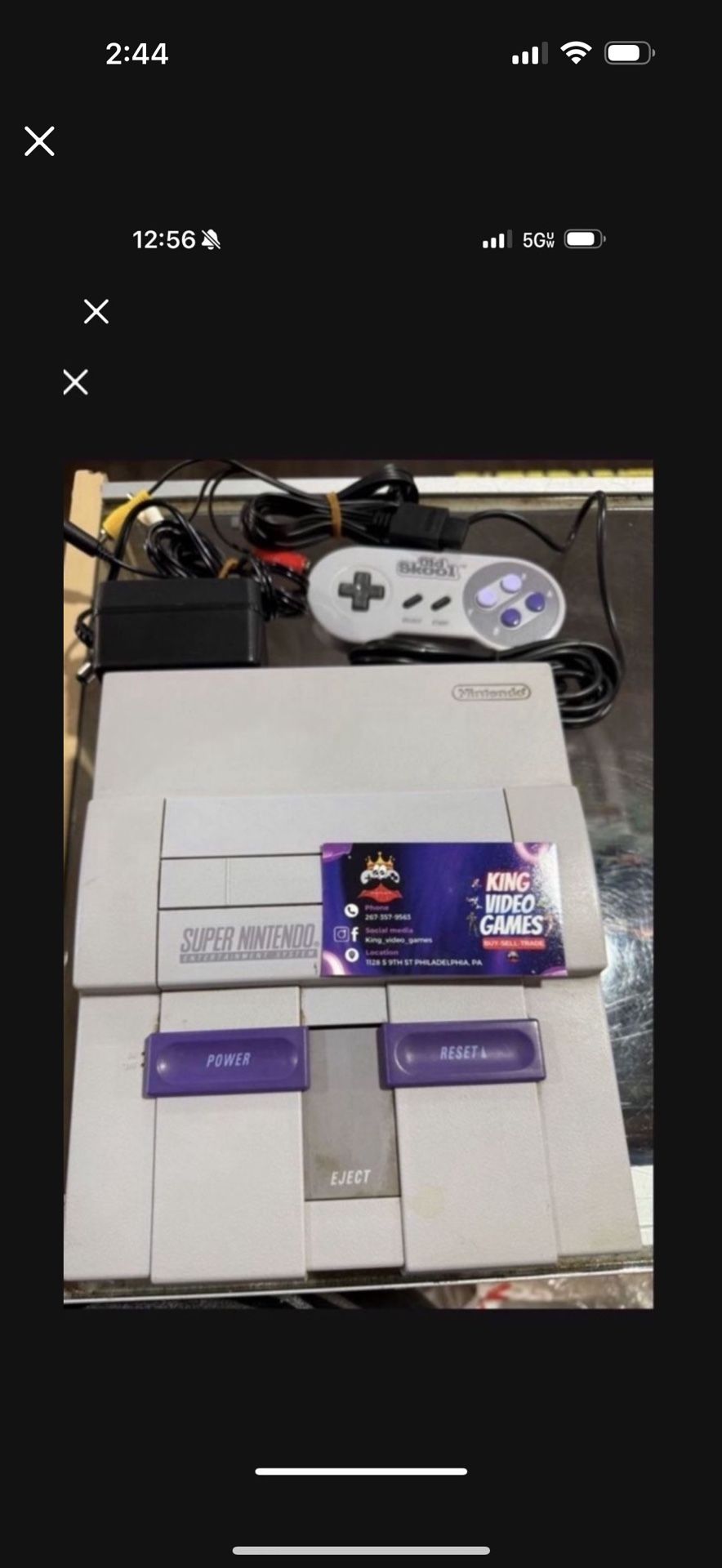 Super Nintendo used