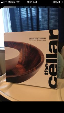 2 piece chip and dip set