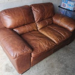 Leather Couch Love Seat. Comfortable!