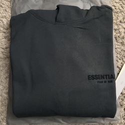 Black essentials hoodie