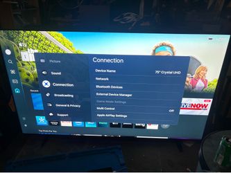 Samsung 75” Crystal UHD Smart TV w/ Remote