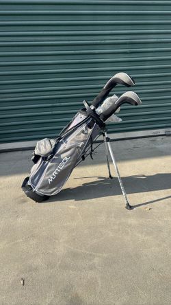 XDriveMax 6-Pieces Golf Club Set, Junior Complete Set for Ages 7-12 with Stand Bag, Right Handed,2 Head Covers,Gray