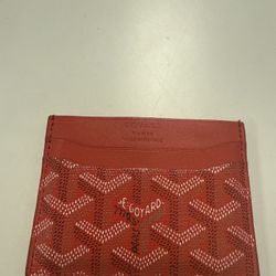 Red Goyard Card Holder