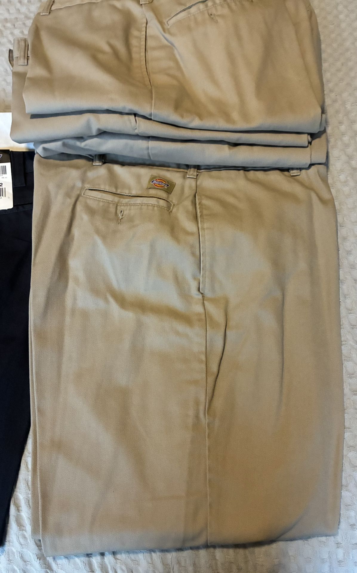 NEW & Lightly Used Dickies 874 Work Pants/ (1) Charcoal Gray (4) Desert Sand -  All Size: 42”x32”
