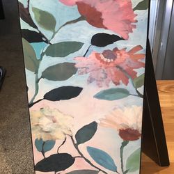 Pretty Floral Picture 36 Inches Tall