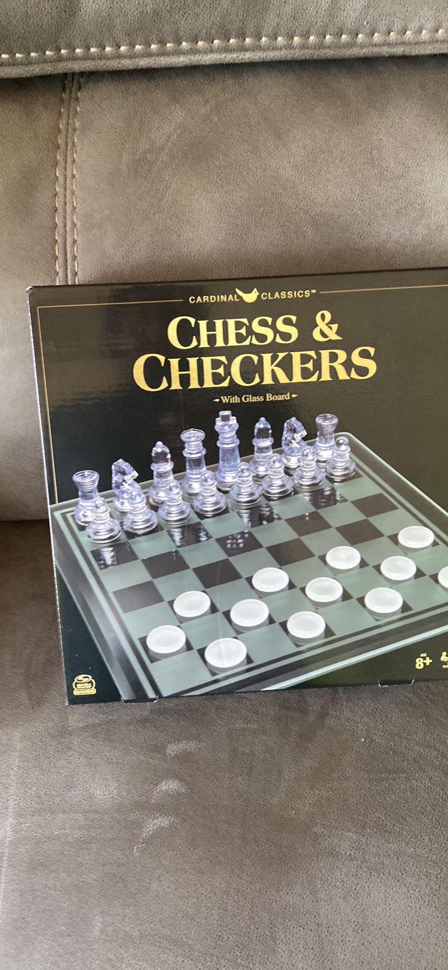 Glass Chess/Checkers Full Set 