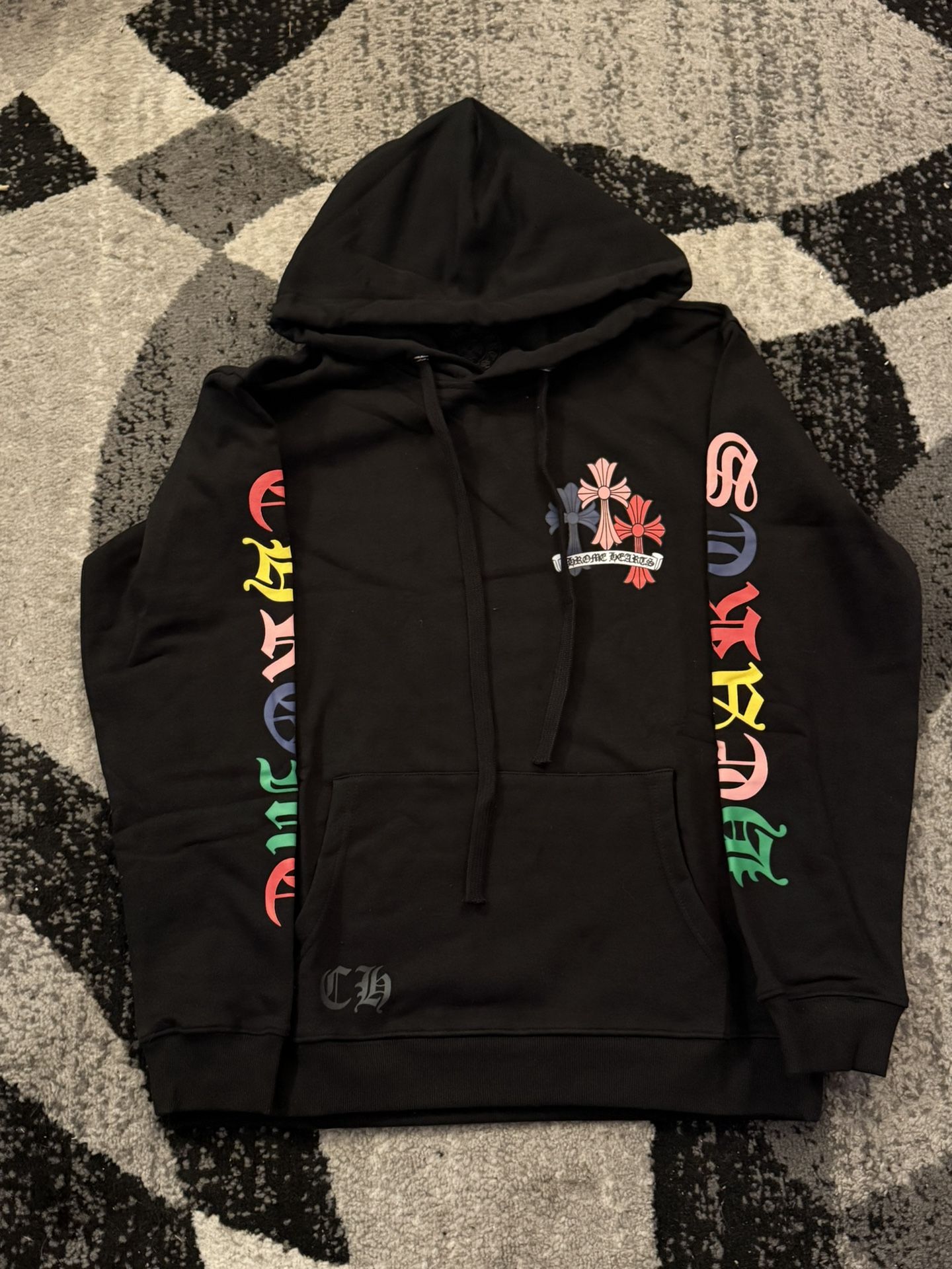 Chrome Hearts Multi Color Cemetery Crosses Hoodie