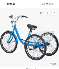 Blue adult trike