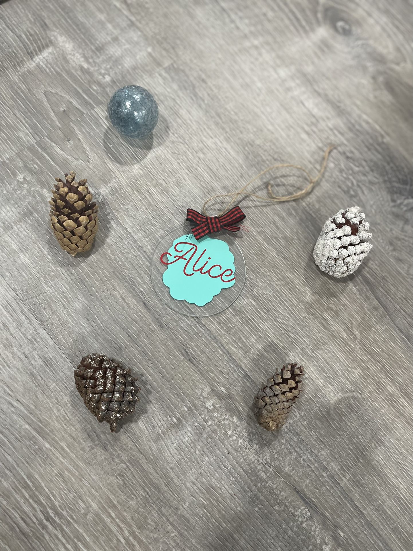 Personalized acrylic ornaments