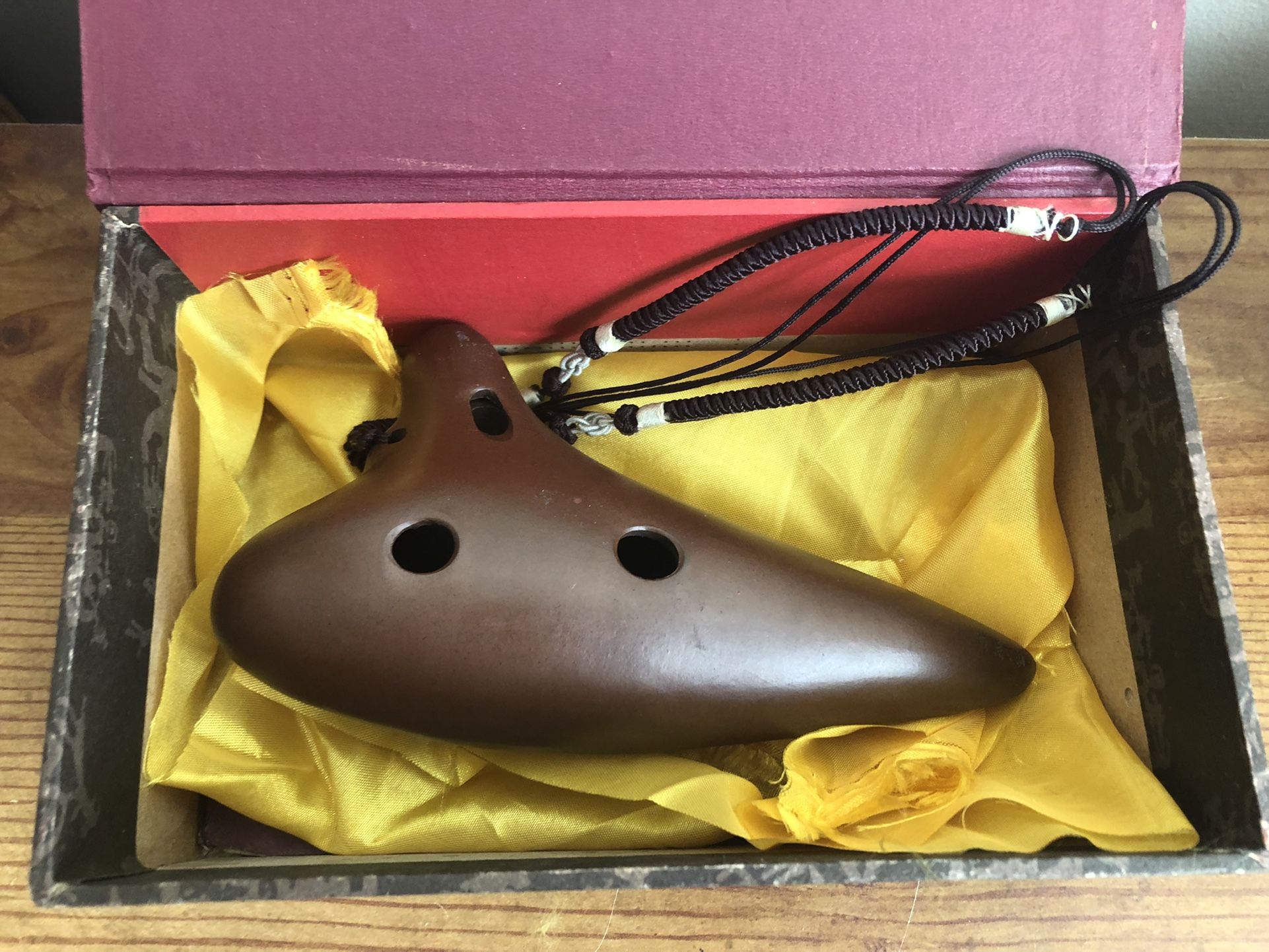 "Forest Whisper" 12 Hole Ocarina Classic Straw fire Masterpiece Collectible,Alto C Ceramic Ocarina,Highly Recommended By Shop Owner of OcarinaWind Mus