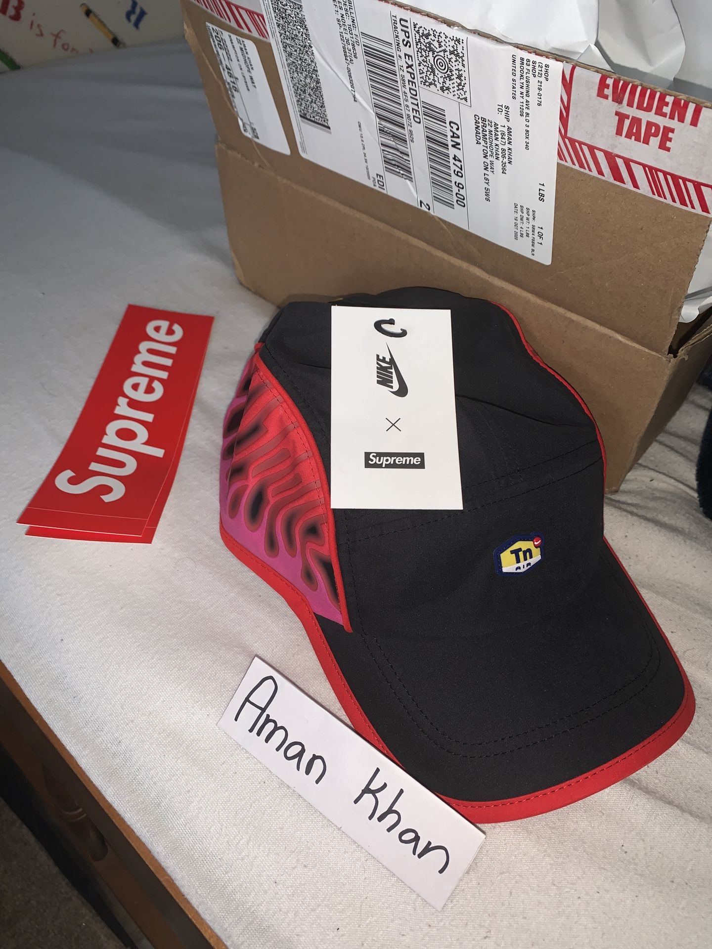 Supreme Nike air max cap