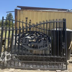 Black Metal Gate Doors