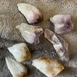 Citrine Or Amethyst Stone Points 