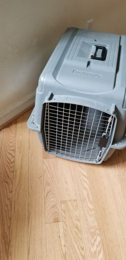 Dog crate soft and hard excellent condition with dog bed