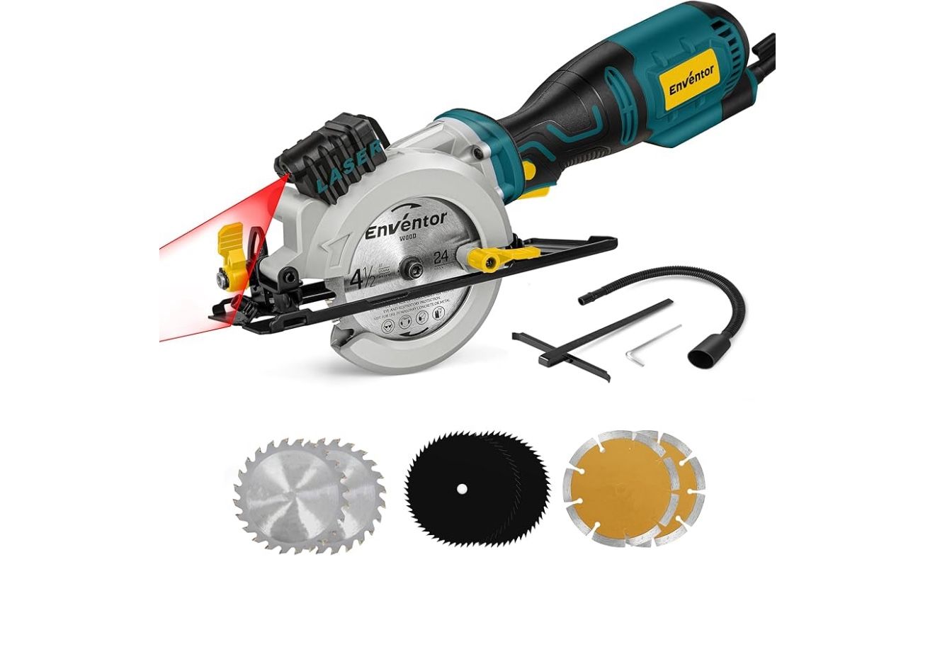 Enventor 4.8A Mini Plunge Saw (Model: 76601L).
