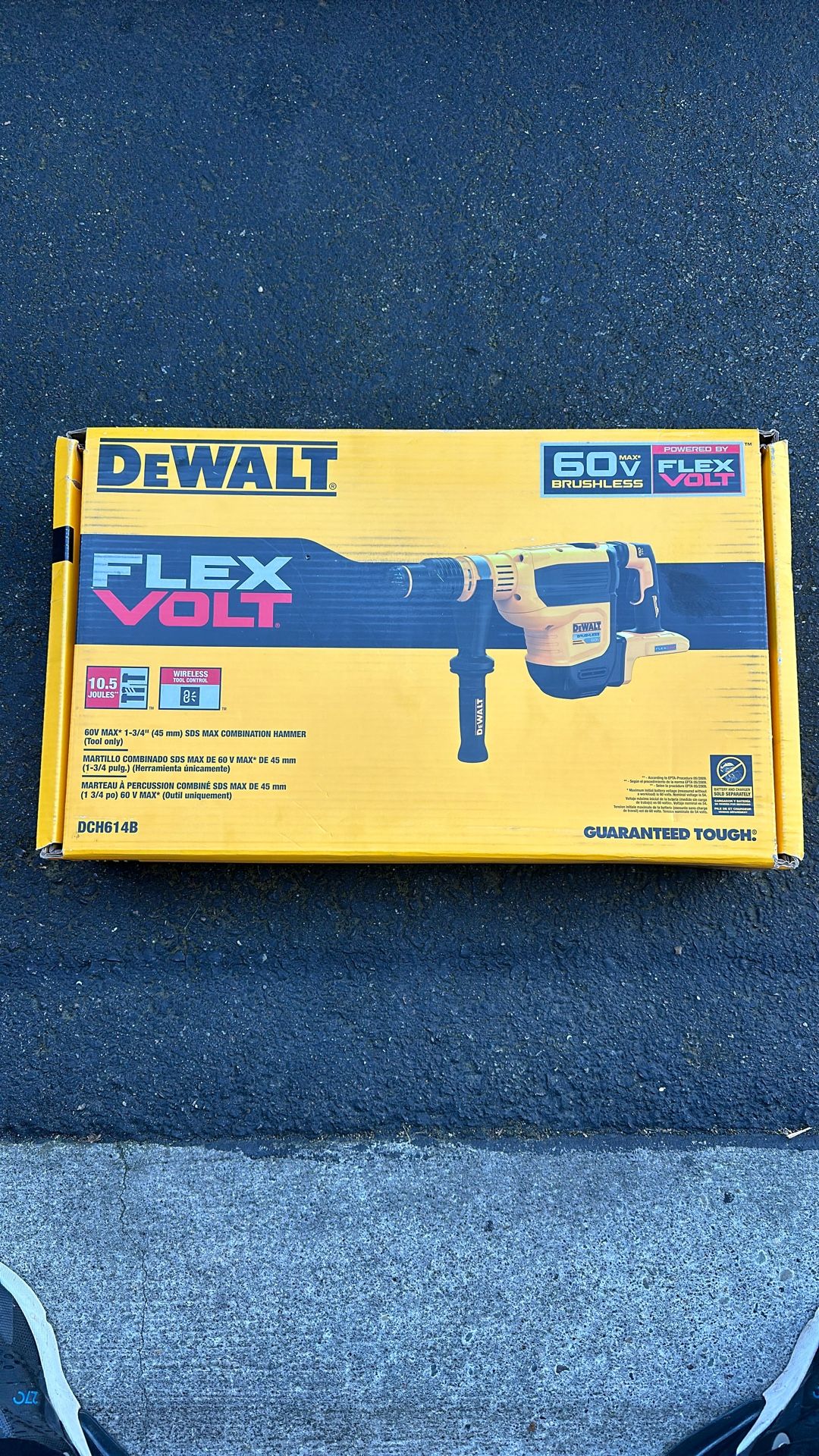 DeWalt 60v Max 1-3/4” SDS Max Combination Hammer