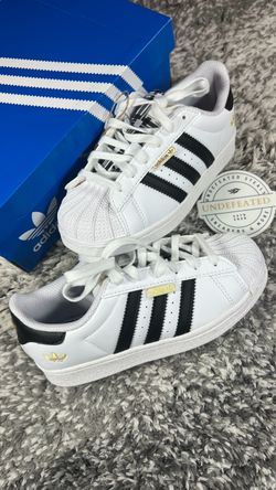 Adidas Superstar Cloud White Gold Metallic Size 1.5Y
