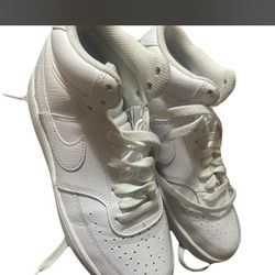 Nike white high top trainers