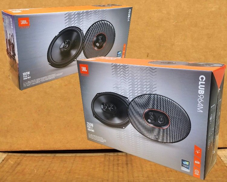JBL Club Series Car Speakers 2 Sets 6 1/2" 2-Way & 6x9" 3-Way Coaxial Speaker System 435 Watt Package 🚨 Payment Options Available 🚨 No Credit Needed