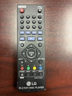 LG AKB(contact info removed)1 Wireless Blu-ray Disc Player Remote Control for LG, Black