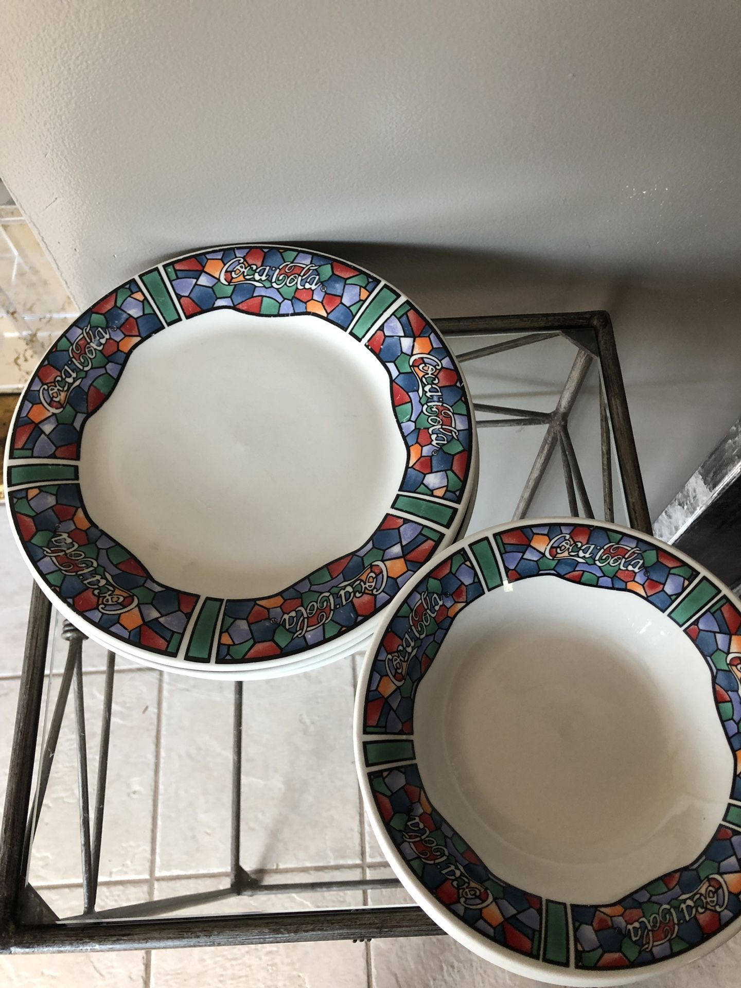 Coca Cola plates