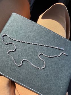 20” silver rope chain