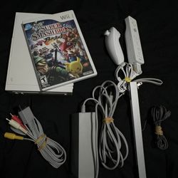 Nintendo Wii Complete With Super Smash