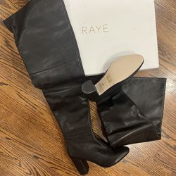 RAYE Thigh High Genuine Leather Boots- Size 9