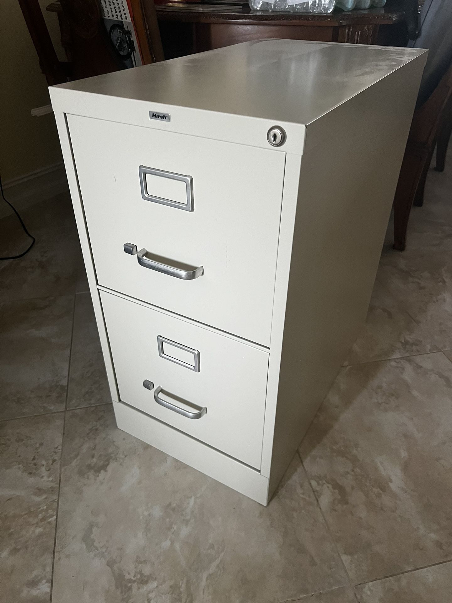 2 Drawer Filing Cabinet W Lock