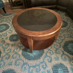 Glass Topped Table