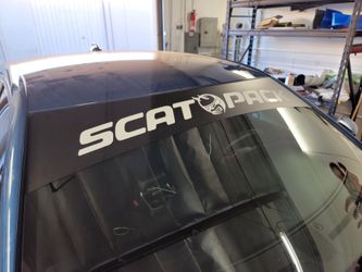Scatpack scat pack sunstrip banner for dodge car