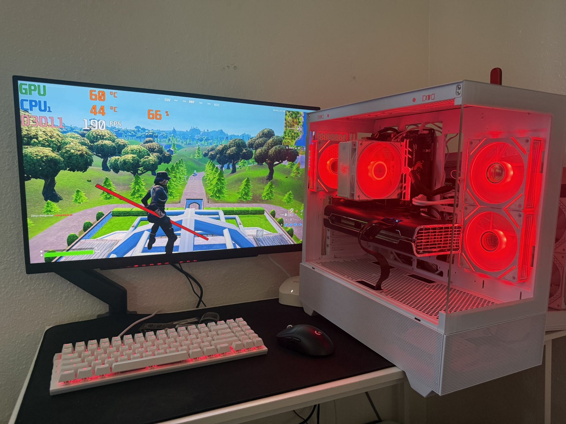 White Gaming Pc Computer Desktop