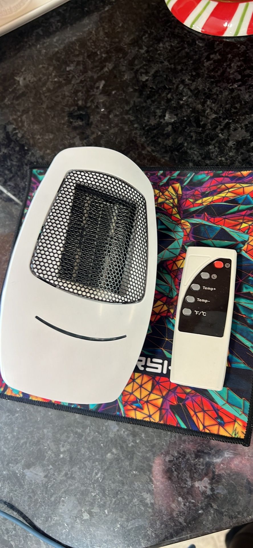 Cyber Heater Portable Heater Space Heaters for Indoor Use Sleek & Compact with Remote | 500W