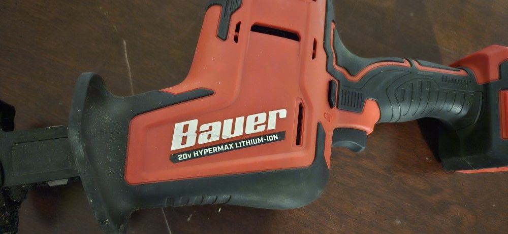 BAUER 20V Brushless Cordless Compact Reciprocating Saw – Tool Only