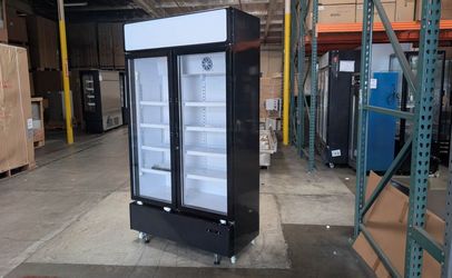 Clearance 47 inches Two Glass Door Refrigerator 29899L0609