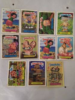 Set of 11 garbage pail kids cards