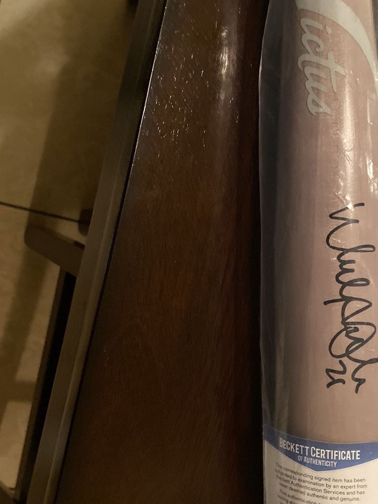 Walker Buheler Signed Baseball Bat.