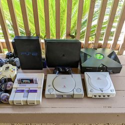 SNES, PS1, PS2, PS4, Dreamcast, Xbox