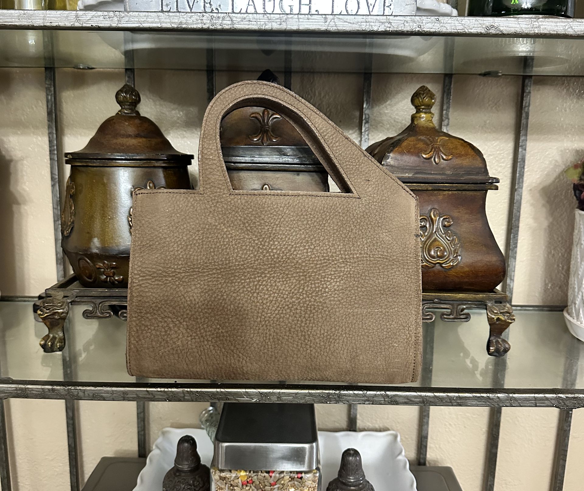 Hand made bag leather