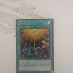 Yu Gi Oh Holographic Onomatopia First Edition