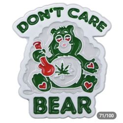 Don't Care Bear Enamel Pin Now