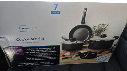 Mainstays 7-Piece Nonstick Cookware Set
