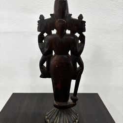 Indian Wood Goddess Statue