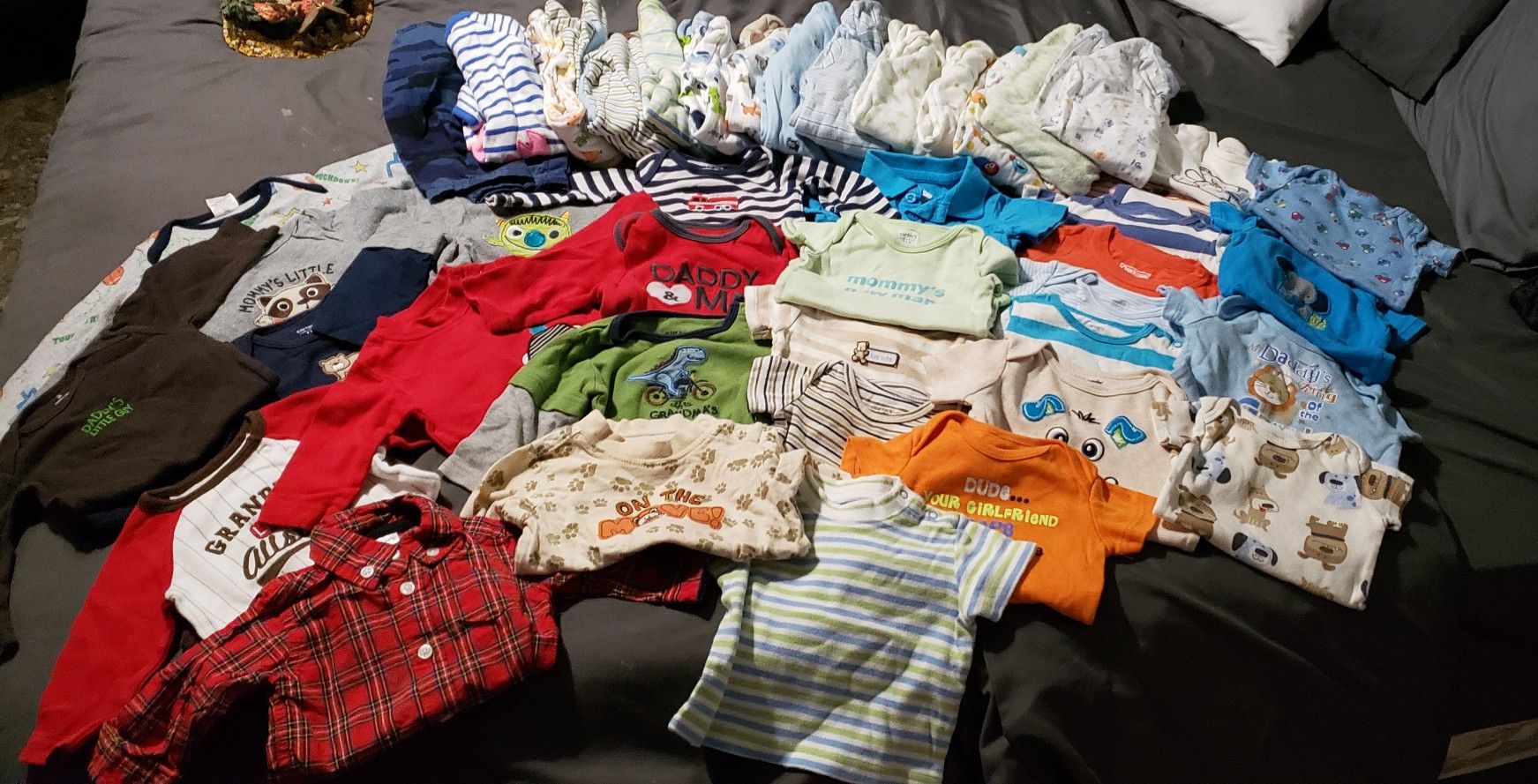 Baby boy Clothing Lot - Size 0-3 Months - 43 pcs