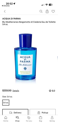 Aqua di Parma Blu Mediterraneo Bergamotto di Calabria Eau de Toilette 3.4 oz.
