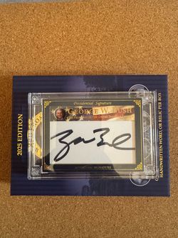 George W. Bush Authentic Presidential Autograph Cut Signature Card