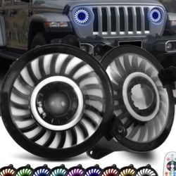 9” Inch Round Headlights Led High And Low With Drl Lights 