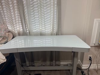 Electric Standing Desk with Glass Top